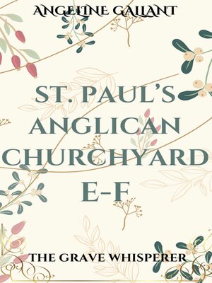 cover image of St. Paul's Anglican Churchyard E-F